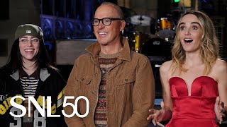 Michael Keaton and Billie Eilish Get a Beetlejuice Scare From Chloe Fineman  SNL [upl. by Lateehs266]