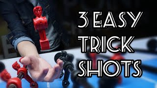 3 EASY Foosball TRICK SHOTS for PULL SHOOTERS foosball tips [upl. by Vinay]