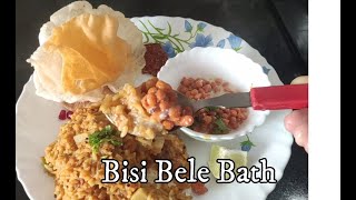 Bisi Bele Bath recipe  Bisi Bele Bhaat recipe using mtr powder  Bisi Bele Maaduva Vidhana [upl. by Starla588]