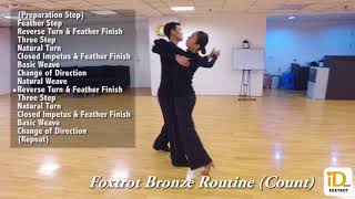 Foxtrot Bronze Routine Count [upl. by Nohtan374]