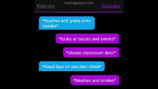 sasunaru texting storypart 1 Narutos kinda depressed [upl. by Gurl]