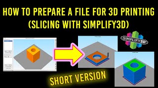 Slicing a 3D Model with Simplify3D Short Version [upl. by Gninnahc]