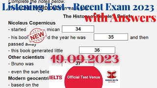 IELTS Listening Actual Test 2023 with Answers  19092023 [upl. by Elyad684]