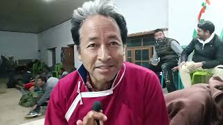 snom wangchuk reaction on recent districts status 6th schedule for ladakh padyatra Delhi Chalo [upl. by Eanyl921]