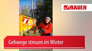 Super easy  Gehwege streuen im Winter Rauch Landmaschinenfabrik GmbH [upl. by Rayshell87]