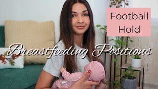 Breastfeeding Football Hold  Breastfeeding Education  Breastfeeding Positions [upl. by Eenobe151]