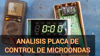 como reparar analizar e identificar componentes de placa de control de microondas [upl. by Rrats305]