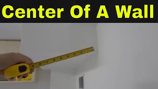 Picture Hanging Hack For Finding The Center Of A WallTutorial [upl. by Velasco]