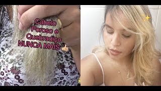 Cabelo poroso e quebradiço NUNCA MAIS  Receita caseira de Acidificante [upl. by Adnalohs]