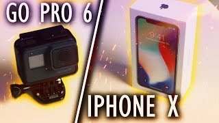 IPHONE X amp GO PRO 6 [upl. by Jan47]