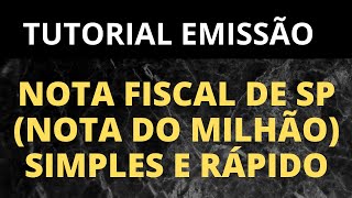 Passo a passo para emissão de Nota Fiscal Prefeitura SP [upl. by Demetre]