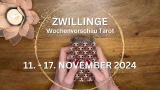 ZWILLINGE ♊️ WOCHENVORSCHAU TAROT 11  17 November 2024 Tarot [upl. by Calida750]