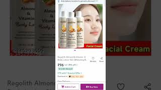 meesho Regolith Almond amp Vitamin E Body Lotion Skin Whitening Body Lotion for Origin India [upl. by Atiz]