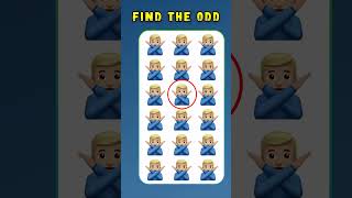 FIND THE ODD EMOJI OUT by Sportting The Difference 864 💥  Odd One Out Puzzle [upl. by Armilda570]