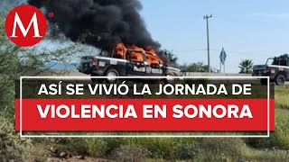 En Sonora enfrentamientos dejan cuatro civiles muertos y dos policías heridos [upl. by Middle388]