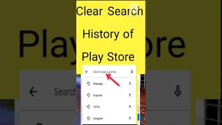 how to delete search history in play store  how to clear search history in play store [upl. by Unam]