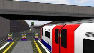 OpenBVE LondonUnderground Picadilly Line departing BarronsCourt NorthBound [upl. by Adrial]