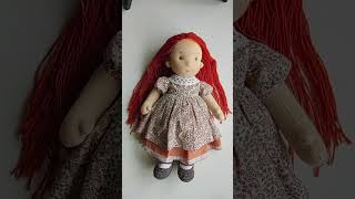 Anatomically correct waldorf inspired doll with clothes [upl. by Notlew]