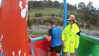 Billabong Red Water Slide at Jamberoo Action Park [upl. by Oicafinob853]