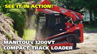 Manitou 3200VT Compact Track Loader Tears Up Sod For A Garage Pad  NED TALKS  63 [upl. by Drawde]