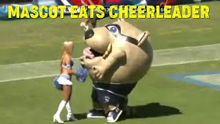 Mascot Eats Cheerleader [upl. by Admama206]