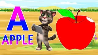 abc song 🚇abc for kids  alphabet song  abc  phonics songs learn to read  A for apple 123 [upl. by Htir]