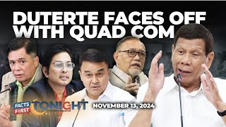 Duterte humarap na sa Quad Committee [upl. by Inalel]