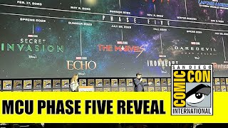 MARVEL Intro amp PHASE 5 Announcment  Comic Con 2022 Panel Kevin Feige [upl. by Snave62]