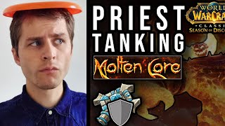 Warcraft  Priest Tanking Molten Core  Caperfin [upl. by Urbai818]