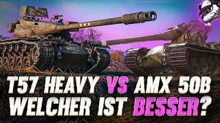 T57 Heavy vs AMX 50B  Welcher ist besser World of Tanks  Gameplay  Deutsch [upl. by Tammara]