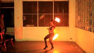 Fire Dancing Basic Practice [upl. by Anaej]