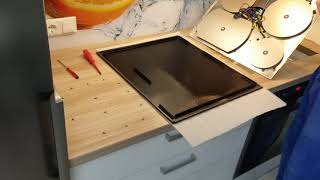 DIYHow to replace broken glass on the hob [upl. by Nahshu]