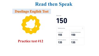 Read then Speak  Duolingo English Test  11amp12 with answer full link below [upl. by Namlak]