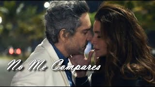 ♪ Alejandro Sanz e Ivete Sangalo  No Me Compares  Tema Helô e Stenio  Novela Travessia Letra [upl. by Dympha26]