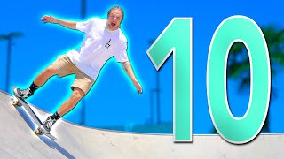 10 EASIEST SKATEPARK TRICKS FOR BEGINNERS [upl. by Iroc]