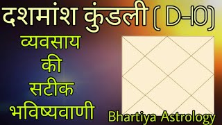 Dashmansh Kundali Kaise dekhe  दशमांश कुंडली  How to predict D10 Chart  Profession by astrology [upl. by Maible]