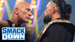 FULL SEGMENT The Rock steps to Roman Reigns on Road To WrestleMania SmackDown Feb 2 2024 [upl. by Lukey]