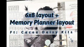 6x8 Layout  Memory Planner Ft Cocoa Daisy Kits [upl. by Jon]