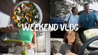 VLOG  juicing burrata salad chill date night bts of content creation amp more [upl. by Dorkus525]