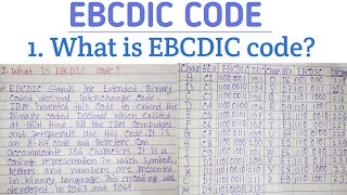 EBCDIC CODE kya hai in hindiwhat is EBCDIC codebinary coding methods with EBCDIC code amp example [upl. by Ttergram]