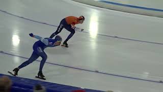 Simen Spieler NILSEN  Marcel BOSKER 1500m B world cup 4 2018 [upl. by Tann]