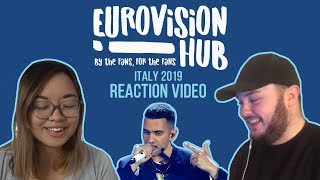 Italy  Eurovision 2019 Reaction Video  Mahmood  Soldi [upl. by Ylil568]