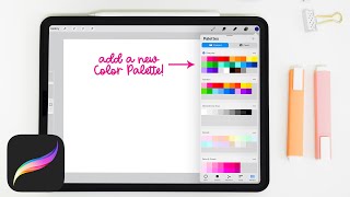 How to Import a New Color Palette into Procreate for iPad  Free Color Palette [upl. by Asseneg33]