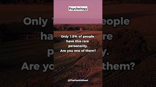 The Rarest Personality Type Are You an INFJ psychologyfacts [upl. by Nrevel575]