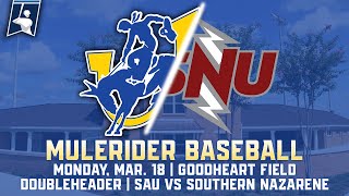 Baseball Southern Arkansas vs Southern Nazarene 31824 [upl. by Anivas]