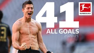 Robert Lewandowski  All Bundesliga Goals 202021 [upl. by Collins]