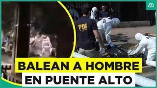 Balean a hombre en la vía pública en Puente Alto [upl. by Belshin]