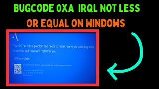 How to Fix Bugcode 0xA IRQLNOTLESSOREQUAL Error on Windows 11 [upl. by Azilef]