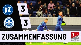 Karlsruher SC vs SV Darmstadt 98  Thrilling 33 Draw in a HighOctane Bundesliga 2 Clash [upl. by Aihtak]