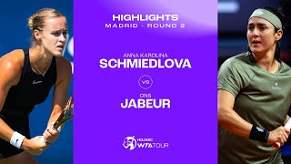 Anna Karolina Schmiedlova vs Ons Jabeur  2024 Madrid Round 2  WTA Match Highlights [upl. by Sarette]